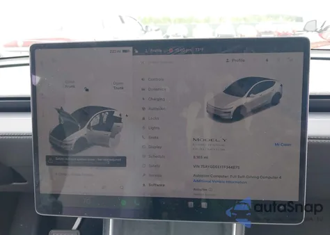 2026 Tesla Model Y Long Range Dual Motor All-Wheel Drive/Long Range Launch Series из США, поврежденный, VIN 7SAYGDEE1TF344875